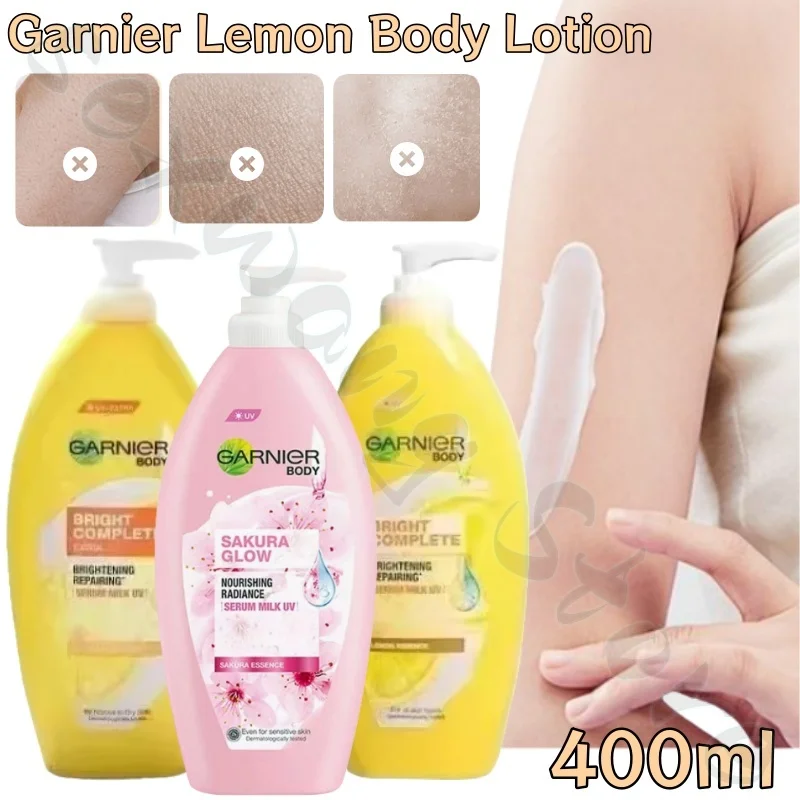 Garnier Lemon Body Lotion 377 Niacinamide Moisturizing Lotion Refreshing Non-Sticky Improves Dirty and Dry Skin Universal 400ml
Garnier Lemon Body Lotion 377 Niacinamide Moisturizing Lotion Refreshing Non-Sticky Improves Dirty and Dry Skin Universal 400ml