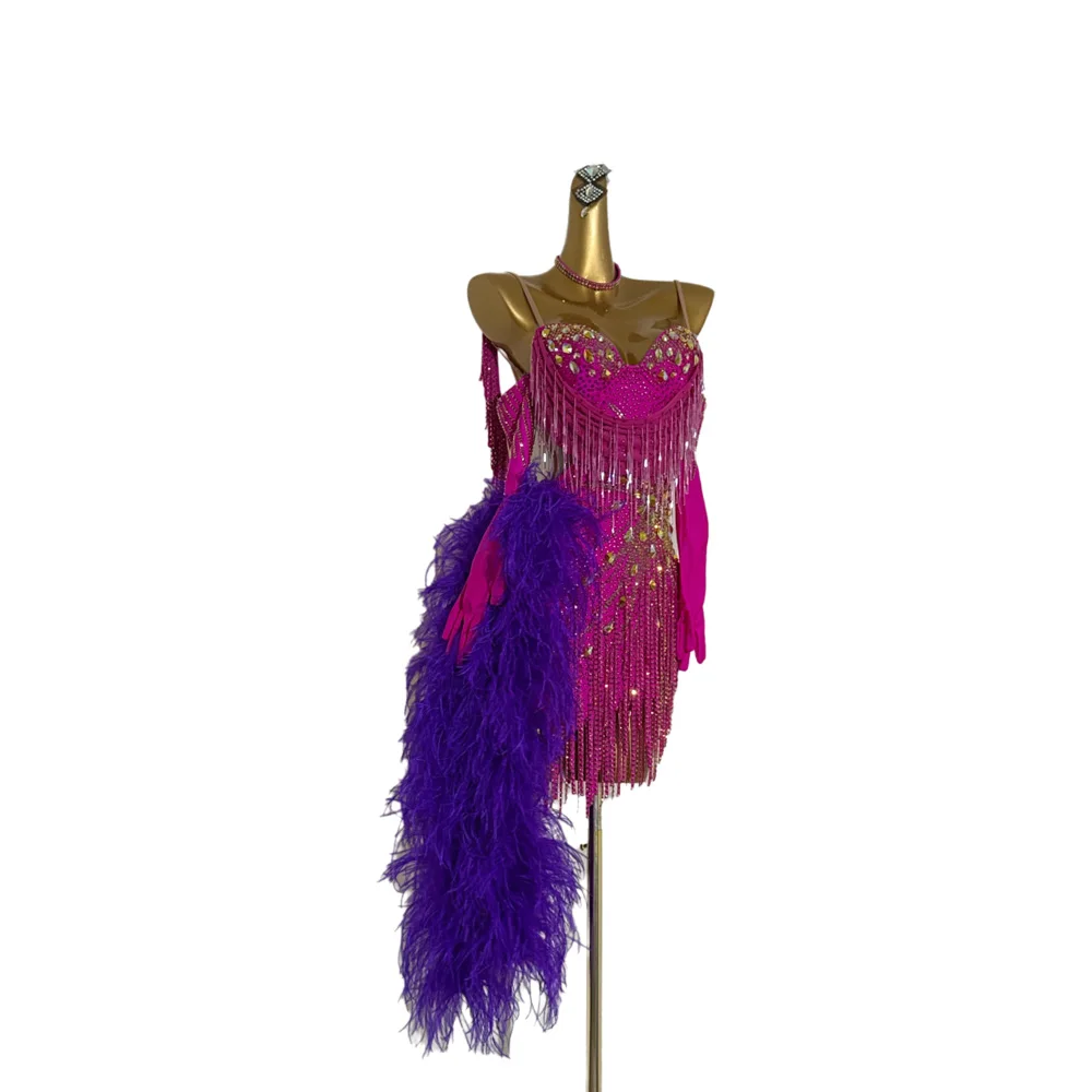 Latin Dance AB Stone Female Adult Children High end Customized Velvet Dress Samba Team Performance Dress
Latin Dance AB Stone Female Adult Children High end Customized Velvet Dress Samba Team Performance Dress