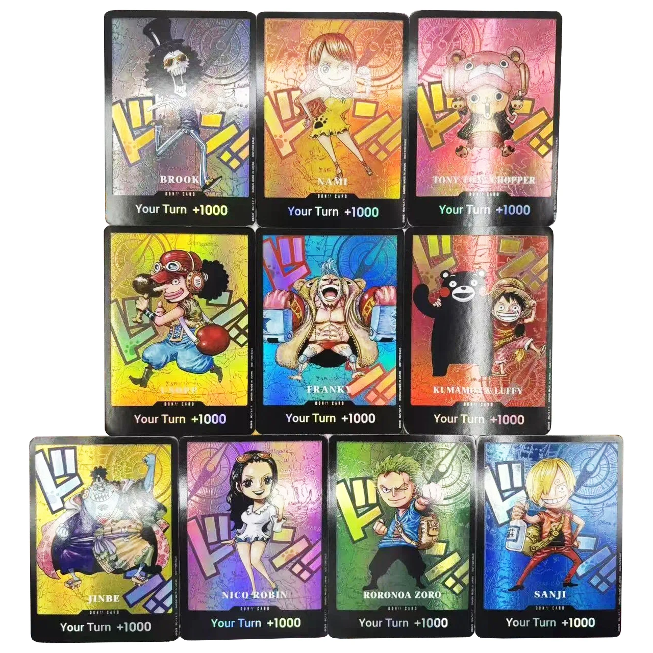 Набор из 10 штук ONE PIECE English DON!! Коллекционная карта OPCG: Луффи, Зоро, Нами, Санджи, Робин. Сделай сам: аниме-карта, подарок, игрушка.
Набор из 10 штук ONE PIECE English DON!! Коллекционная карта OPCG: Луффи, Зоро, Нами, Санджи, Робин. Сделай сам: аниме-карта, подарок, игрушка.