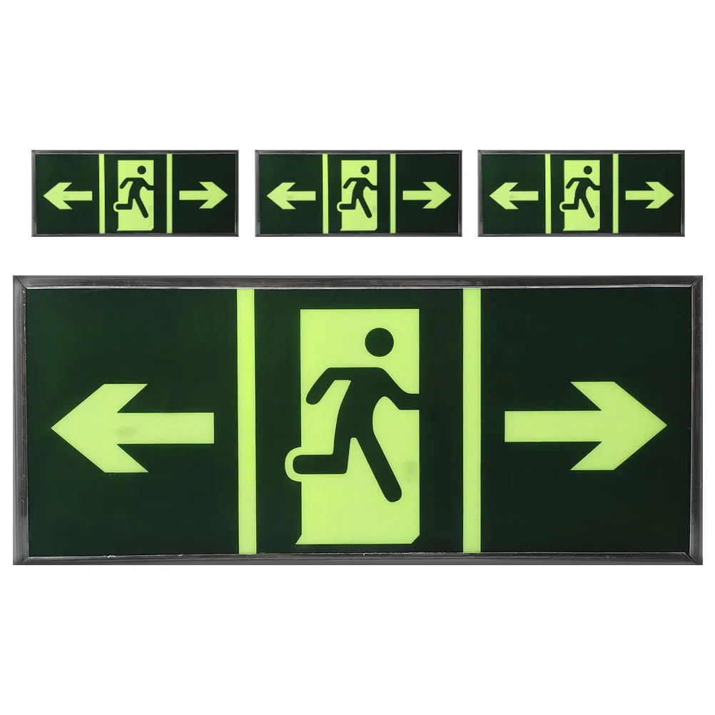 4PCS Safety Exit Sign Decals Self Illuminating Emergency Glow Dark Floor Stickers Evacuation Signs Traffic Safety Mark
4PCS Safety Exit Sign Decals Self Illuminating Emergency Glow Dark Floor Stickers Evacuation Signs Traffic Safety Mark
