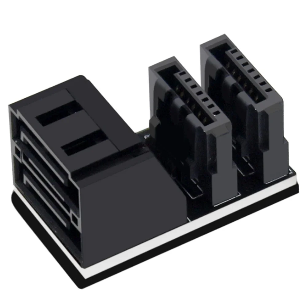 1Pcs Double SATA 7Pin Female to Double 7Pin Male 90 Degree Angled Adapter Mainboard SATA Adapter for Desktops SSD HDD
1Pcs Double SATA 7Pin Female to Double 7Pin Male 90 Degree Angled Adapter Mainboard SATA Adapter for Desktops SSD HDD