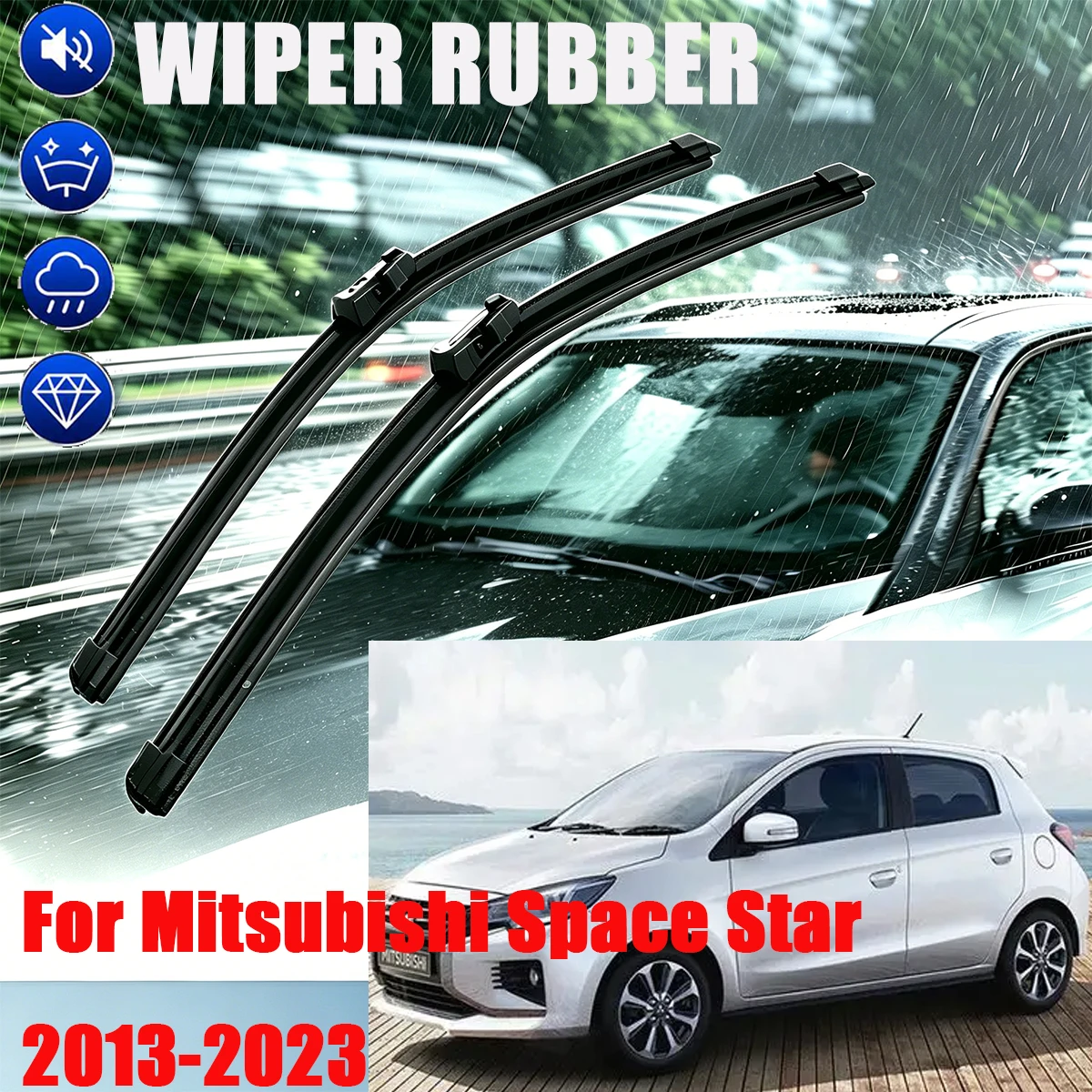 2PCS Front Wiper Blades For Mitsubishi Space Star 2013-2023 22"+14" Windshield 2014 2015 2016 2017 2018 2019 2020 2021 2022 2023
2PCS Front Wiper Blades For Mitsubishi Space Star 2013-2023 22"+14" Windshield 2014 2015 2016 2017 2018 2019 2020 2021 2022 2023