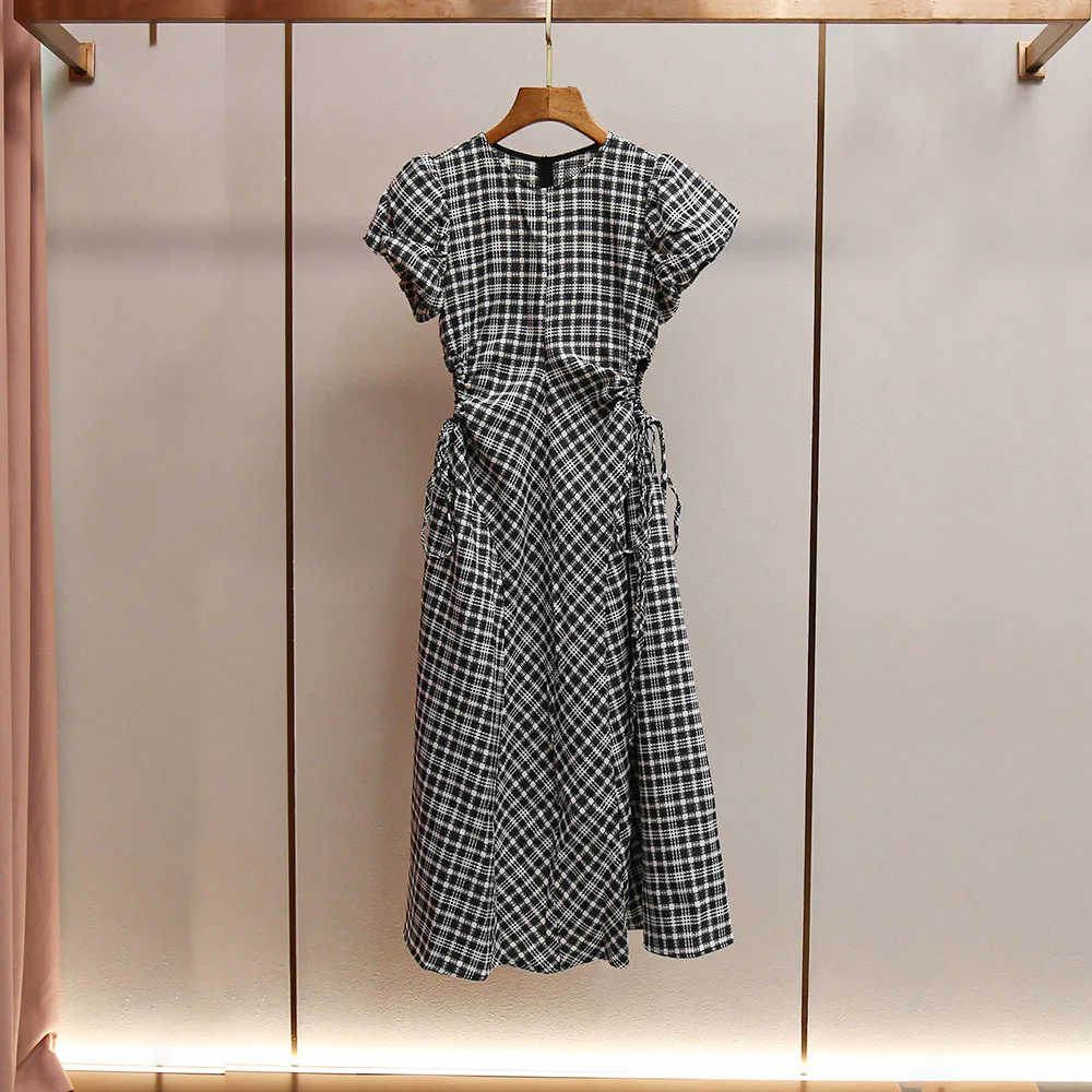 MaSande High-End Women's Design Sense Plaid Bubble Sve Fairy Dr Long Skirt Commute Sle round Ne High Waist A-Line S...
MaSande High-End Women's Design Sense Plaid Bubble Sve Fairy Dr Long Skirt Commute Sle round Ne High Waist A-Line S...