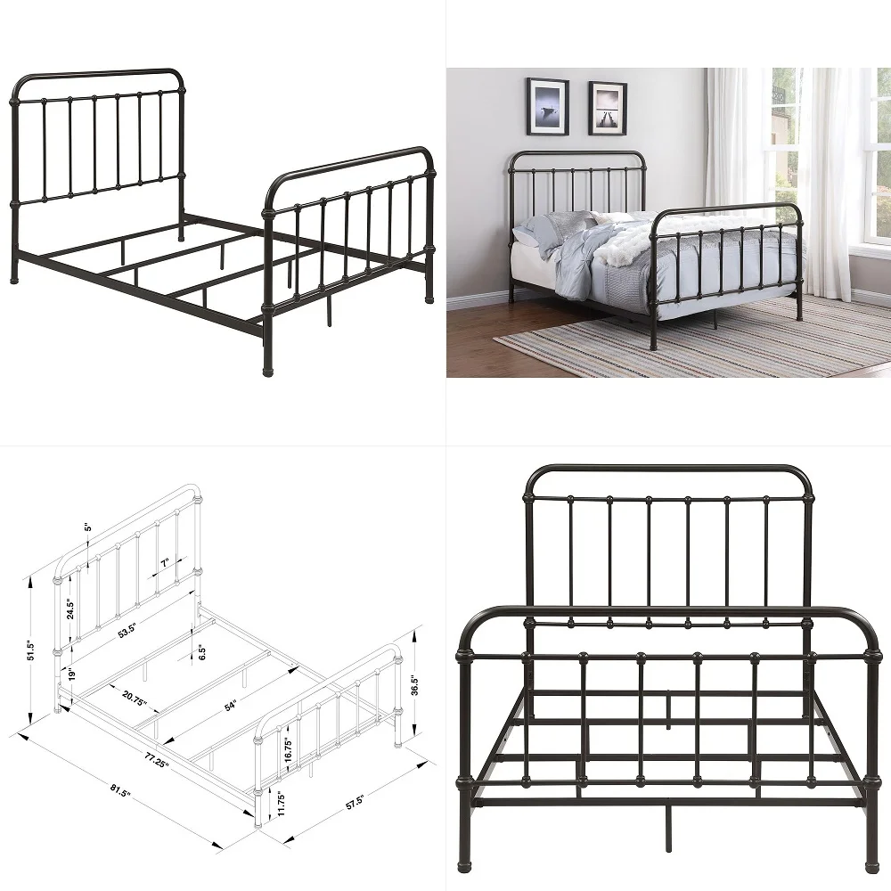Home Furnishings Livingston Transitional Wood Full Size Open Frame Bed Frame 52inch Headboard Dark Bronze 300399F
Home Furnishings Livingston Transitional Wood Full Size Open Frame Bed Frame 52inch Headboard Dark Bronze 300399F
