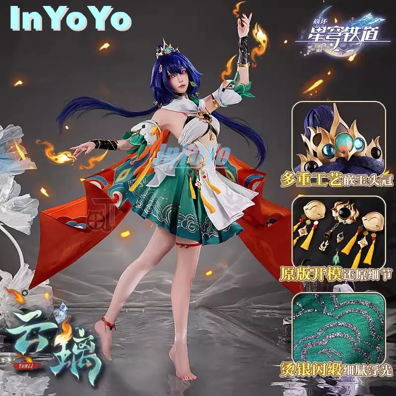 InYoYo Yunli Cosplay Costume Honkai: Star Rail Game Suit Lovely Dress Uniform Halloween Party Outfit Women Play Role Clothes New
InYoYo Yunli Cosplay Costume Honkai: Star Rail Game Suit Lovely Dress Uniform Halloween Party Outfit Women Play Role Clothes New