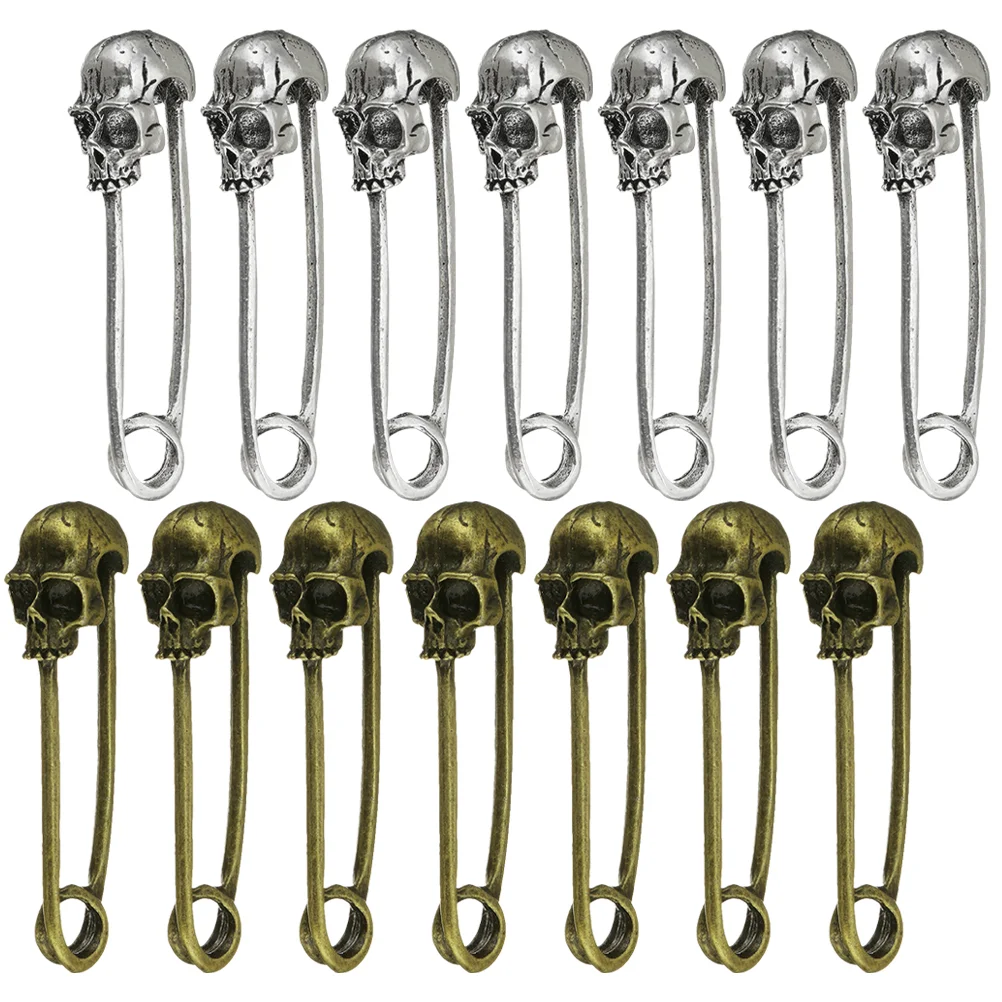 20 Pcs Decorative Skull Pin Safety Pins Punk Decorations for Clothes Retro Quilting Buckle
20 Pcs Decorative Skull Pin Safety Pins Punk Decorations for Clothes Retro Quilting Buckle