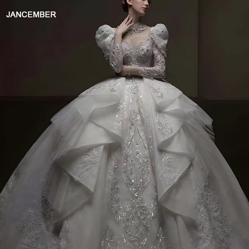 Jancember Wholesale Superfine Wedding Dresses For Women 2024 Bride Ball Gown Crystal Lace Button Vestidos De Novia LSHT038
Jancember Wholesale Superfine Wedding Dresses For Women 2024 Bride Ball Gown Crystal Lace Button Vestidos De Novia LSHT038