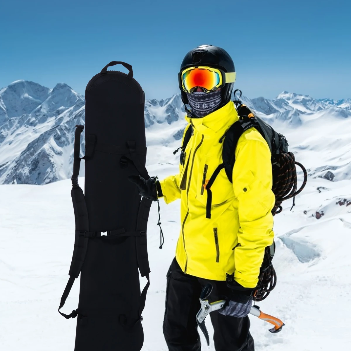 Snowboard Bag Protective Cover for Storage Soft Practical Ski Gear Black Lightweight Travel
Snowboard Bag Protective Cover for Storage Soft Practical Ski Gear Black Lightweight Travel