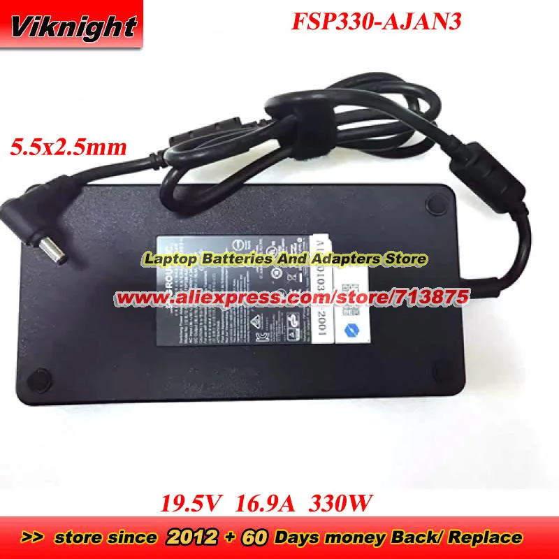 19.5V 16.9A 330W FSP330-AJAN3 AC Adapter with 5.5x2.5mm tip for ERAZER BEAST X40 GM7PX8N GM7PXXN BEAST-X40 PMARG7ND10
19.5V 16.9A 330W FSP330-AJAN3 AC Adapter with 5.5x2.5mm tip for ERAZER BEAST X40 GM7PX8N GM7PXXN BEAST-X40 PMARG7ND10