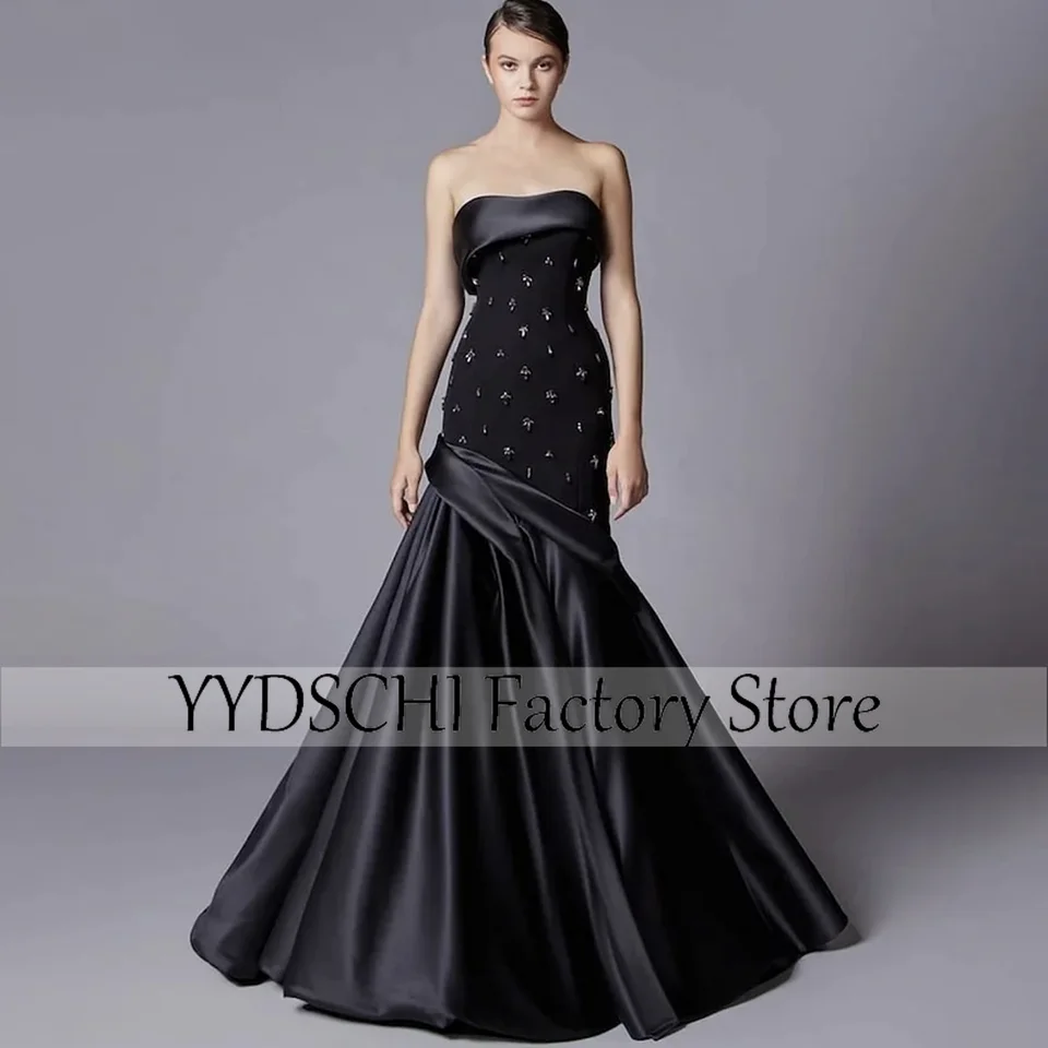 Evening Dresses 2023 Black Party Dress Stain Formal Mermaid Strapless Appliques For Women Backless Exquisite With Prom Dresses
Evening Dresses 2023 Black Party Dress Stain Formal Mermaid Strapless Appliques For Women Backless Exquisite With Prom Dresses