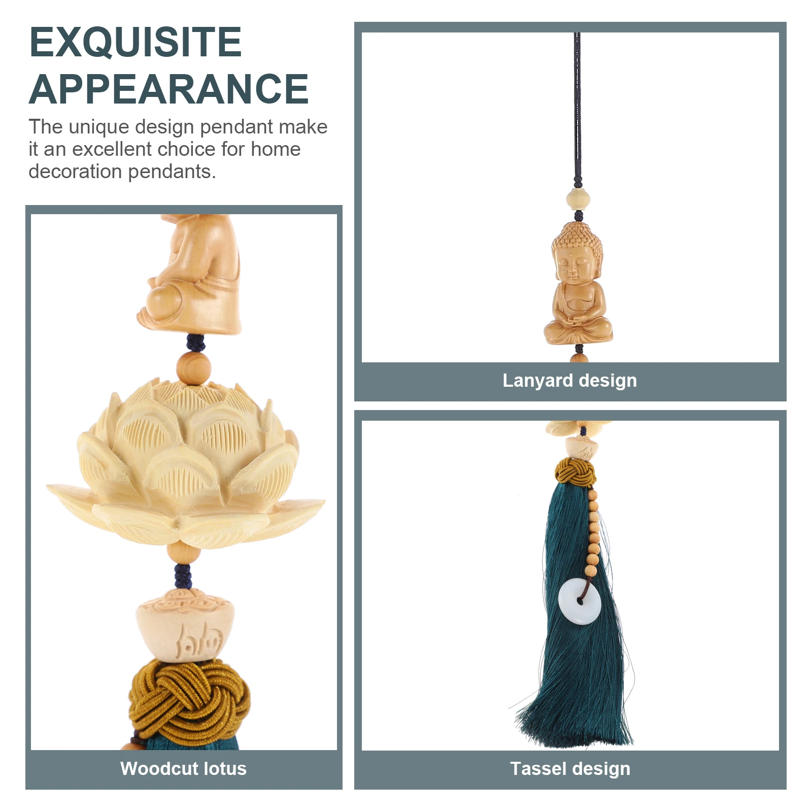 Buddha Statue Pendant Car Hanging Decor Wooden Retro Accessories Home nament Windchimes Hanging Buddha 
Buddha Statue Pendant Car Hanging Decor Wooden Retro Accessories Home nament Windchimes Hanging Buddha