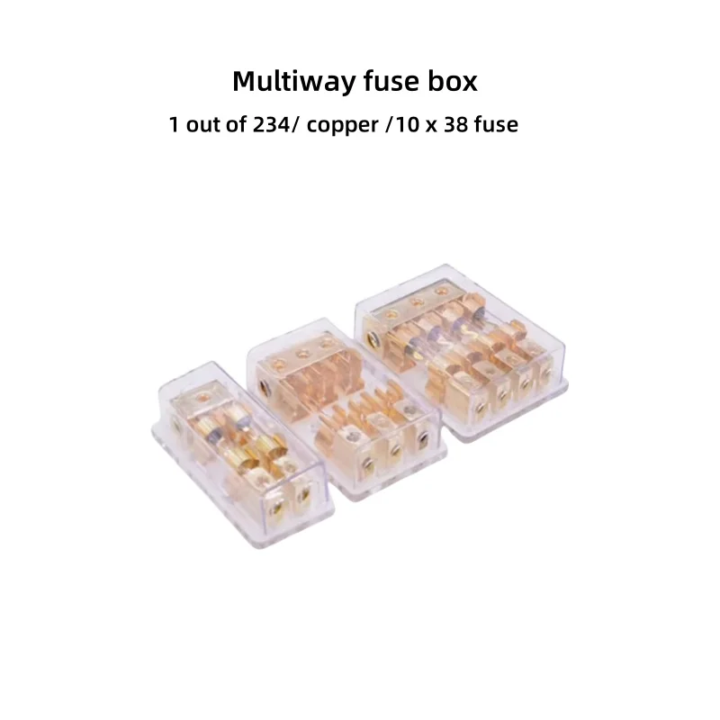 Refit And Install Multi - Way Car Audio Fuse Base One - Two - Three - Four - Wire Divider Copper 10×38 Insurance
Refit And Install Multi - Way Car Audio Fuse Base One - Two - Three - Four - Wire Divider Copper 10×38 Insurance