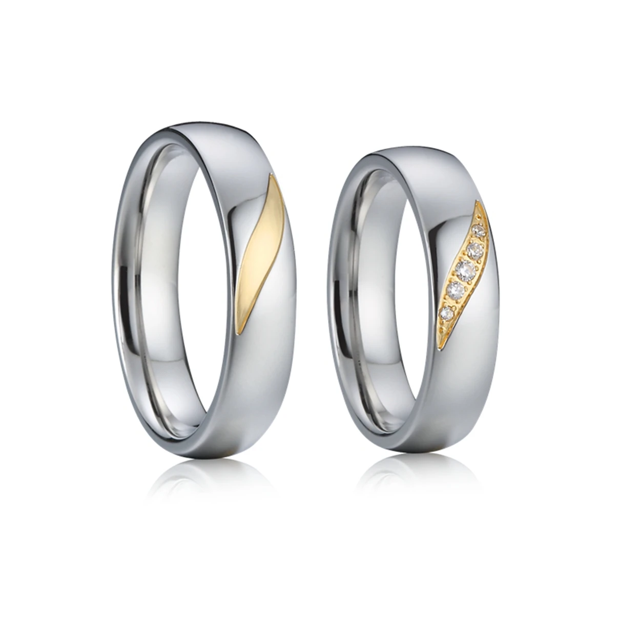 Romance Unconventional Couple Rings 925 Sterling Silver Jewelry Wedding Bands 14K Gold Plated Two Tone Anniversary Ring
Romance Unconventional Couple Rings 925 Sterling Silver Jewelry Wedding Bands 14K Gold Plated Two Tone Anniversary Ring