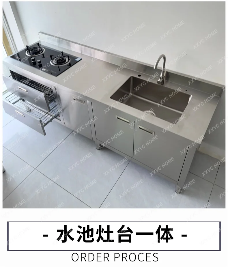 TT stainless steel cabinet, cupboard, kitchen stove, storage, dining side cabinet, sink integrated workbench
TT stainless steel cabinet, cupboard, kitchen stove, storage, dining side cabinet, sink integrated workbench