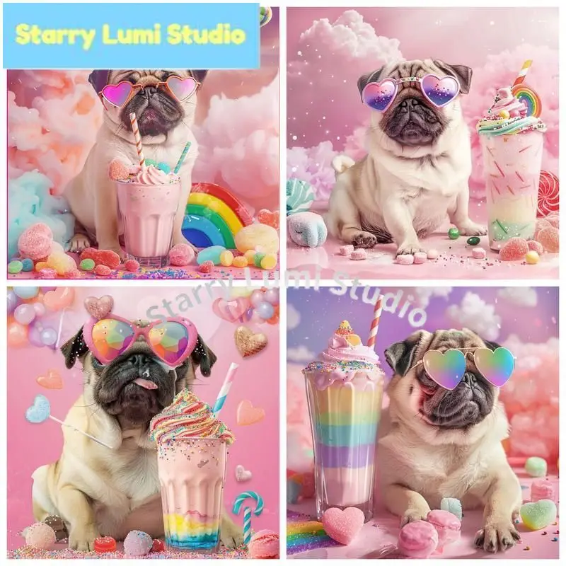 5d DIY Full Square/Round Diamond Painting Dog Ice Cream Diamond Embroidery Beads Set Mosaic Animal Wall Art Home Deco
5d DIY Full Square/Round Diamond Painting Dog Ice Cream Diamond Embroidery Beads Set Mosaic Animal Wall Art Home Deco