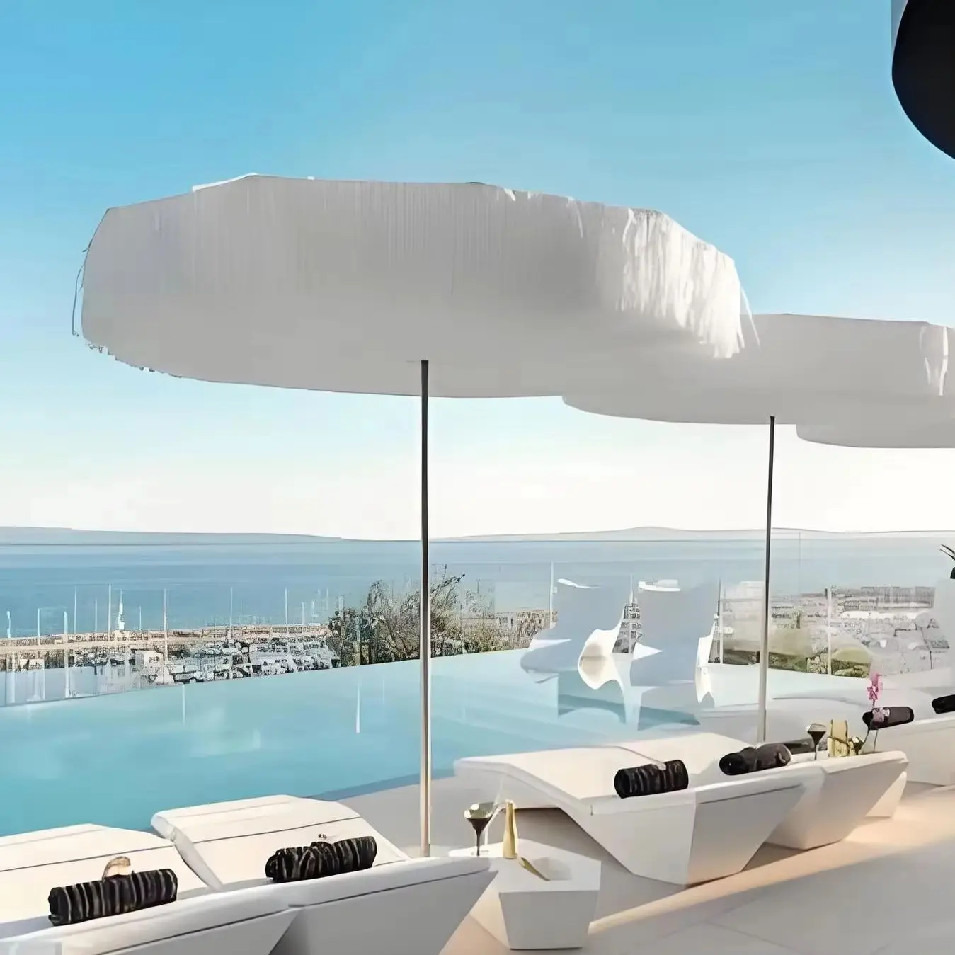 White Cotton Fringe Sunumbrella Straw Luxury Big Size Patio Parasol Garden Umbrella Sunshade For Beach Pool Tapestries Product
White Cotton Fringe Sunumbrella Straw Luxury Big Size Patio Parasol Garden Umbrella Sunshade For Beach Pool Tapestries Product