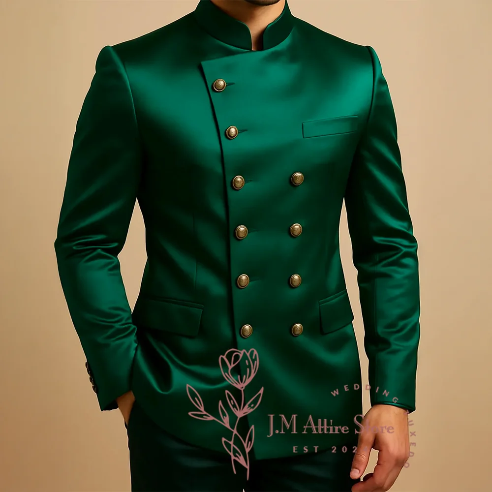 Зеленые костюмы для мужчин, атласные комплекты из 2 предметов, двубортный пиджак, брюки, индивидуальный заказ, традиционная одежда для свадебной вечеринки, путешествий, Африки
Зеленые костюмы для мужчин, атласные комплекты из 2 предметов, двубортный пиджак, брюки, индивидуальный заказ, традиционная одежда для свадебной вечеринки, путешествий, Африки