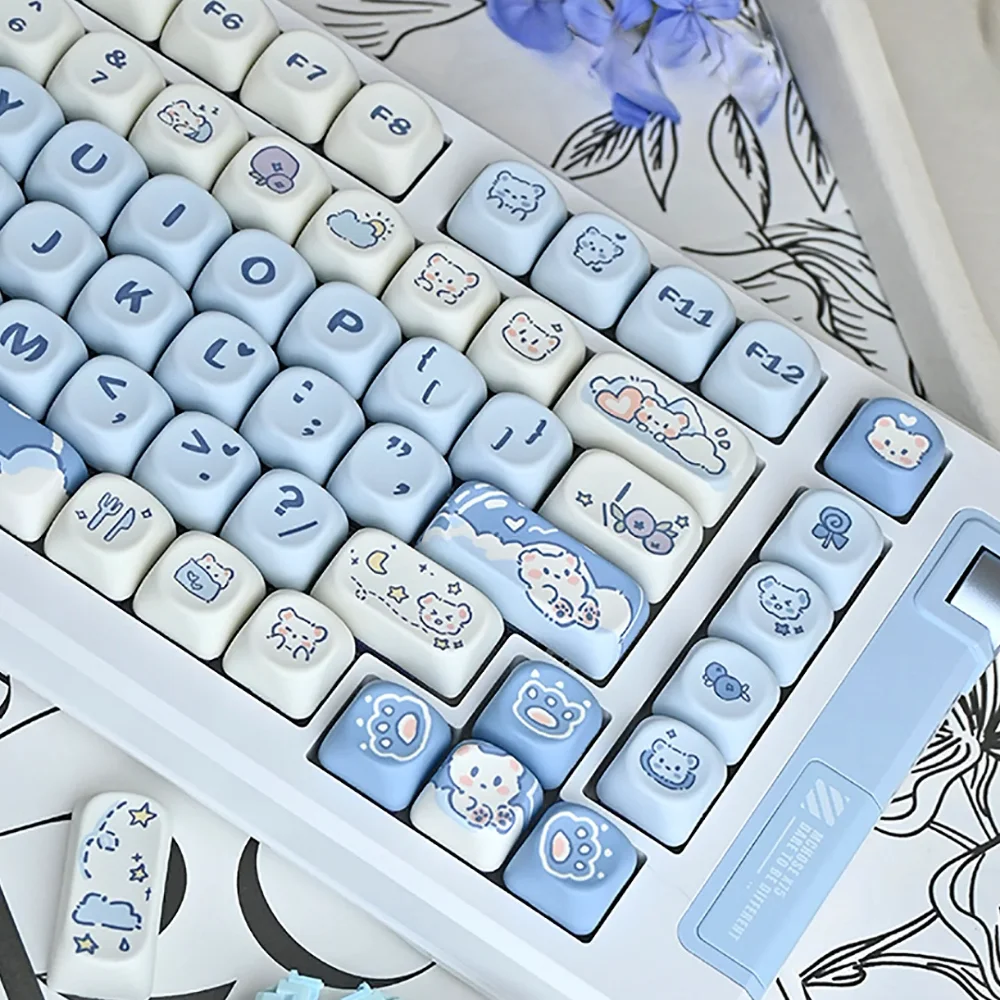Cute Bear MOA Keycaps PBT Thermosublimation Small Full Set Cute Girl for MX Switch 60/84/90/104/108 Mechanical Keyboards
Cute Bear MOA Keycaps PBT Thermosublimation Small Full Set Cute Girl for MX Switch 60/84/90/104/108 Mechanical Keyboards