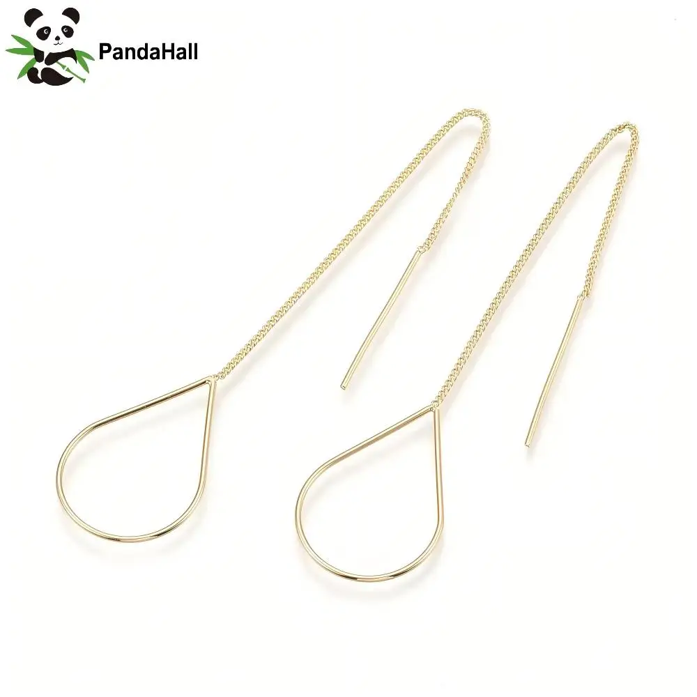 PandaHall 30pcs Brass Stud Earring Findings Gold Plated Teardrop 25x16.5mm Nickel Lead Free with 0.6mm Pin for Jewelry Making
PandaHall 30pcs Brass Stud Earring Findings Gold Plated Teardrop 25x16.5mm Nickel Lead Free with 0.6mm Pin for Jewelry Making