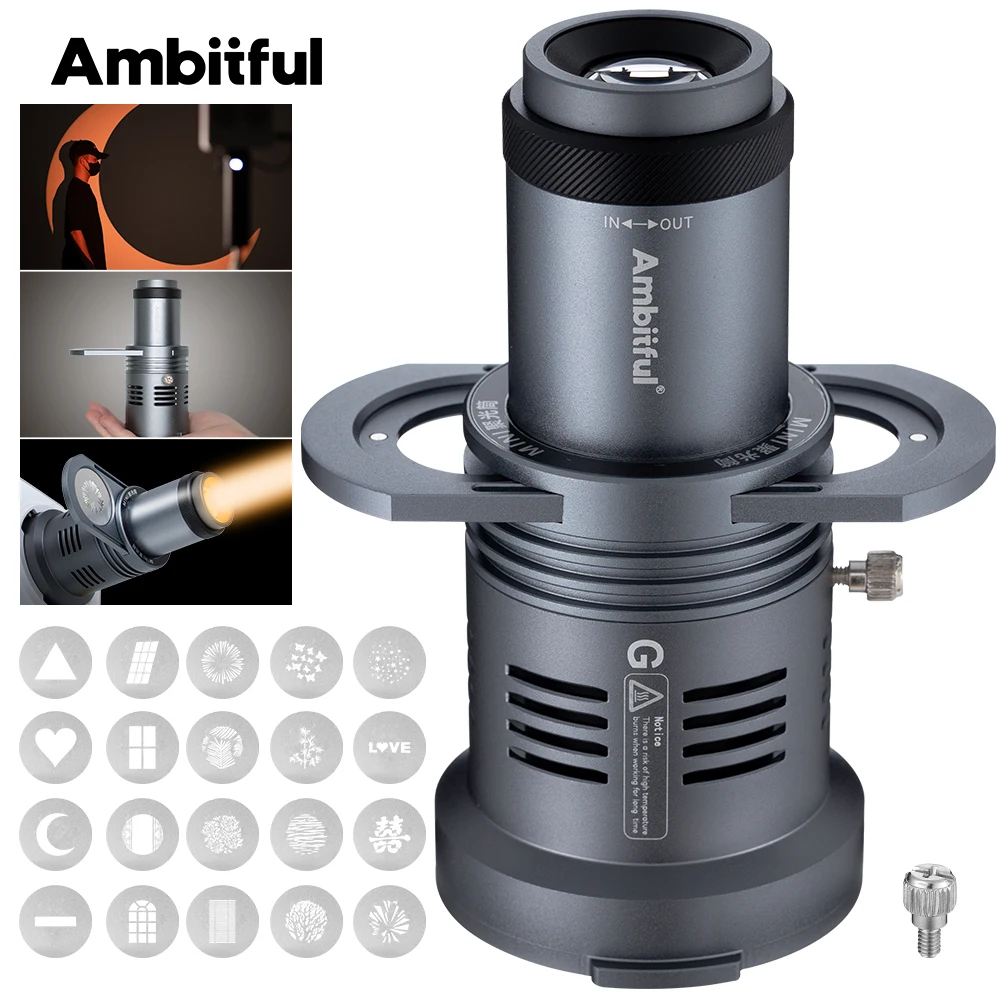 Ambitful AL20 Focalize Конический Snoot Оптический конденсатор Art Special Shaped Beam с креплением Mini Bowens Godox Yongnuo Zhiyun
Ambitful AL20 Focalize Конический Snoot Оптический конденсатор Art Special Shaped Beam с креплением Mini Bowens Godox Yongnuo Zhiyun