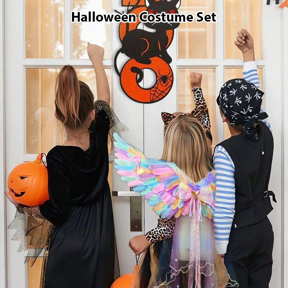 Halloween Costume Set Devil Angel Cospaly Costume Halloween Party Cosplay Prop Kids Feather Wing Fancy Dress for Halloween
Halloween Costume Set Devil Angel Cospaly Costume Halloween Party Cosplay Prop Kids Feather Wing Fancy Dress for Halloween