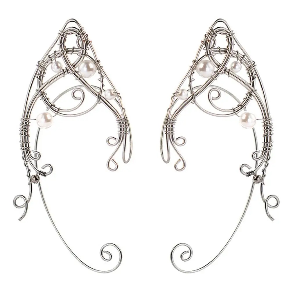 2 Pcs Jewelry Elf Earrings Girls Clip on Earmuffs Cuff Gift Metal Hook Vintage Woman
2 Pcs Jewelry Elf Earrings Girls Clip on Earmuffs Cuff Gift Metal Hook Vintage Woman