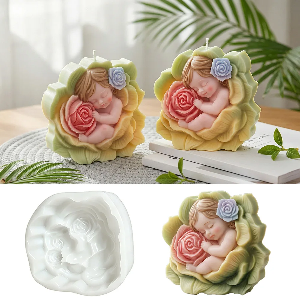 Rose Baby Flower Candle Mold Diy Aromatherapy Decoration Home Decoration Handmade Soap Mold Baking Accessories
Rose Baby Flower Candle Mold Diy Aromatherapy Decoration Home Decoration Handmade Soap Mold Baking Accessories