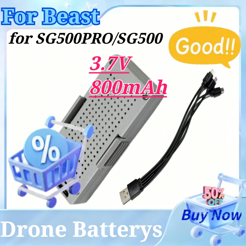 for SG500PRO/SG500 3.7V 800mAh for Beast Quadcopter Special Drone Battery Accessories Racing RC Airplane Charging Cable Parts
for SG500PRO/SG500 3.7V 800mAh for Beast Quadcopter Special Drone Battery Accessories Racing RC Airplane Charging Cable Parts