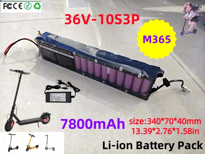 New 30km 7800mAh 36V 18650 Li-ion Battery pack Suitable for Xiaomi Mijia M365 Electric scooter, Bluetooth Communication parkside
New 30km 7800mAh 36V 18650 Li-ion Battery pack Suitable for Xiaomi Mijia M365 Electric scooter, Bluetooth Communication parkside