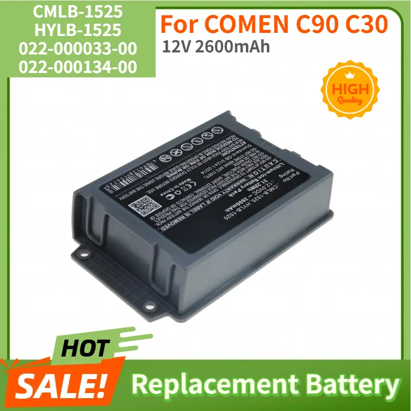 High Quality CMLB-1525 HYLB-1525 022-000033-00 022-000134-00 Medical Battery 12V 2600mAh for COMEN C90 C30 Replacement Battery
High Quality CMLB-1525 HYLB-1525 022-000033-00 022-000134-00 Medical Battery 12V 2600mAh for COMEN C90 C30 Replacement Battery