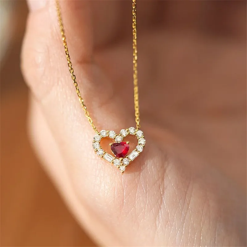 French Heart Zircon Pendant Necklace for Women S925 Pure Silver Plated 14K Gold Sweet Romantic Valentine's Day Gift Jewelry
French Heart Zircon Pendant Necklace for Women S925 Pure Silver Plated 14K Gold Sweet Romantic Valentine's Day Gift Jewelry