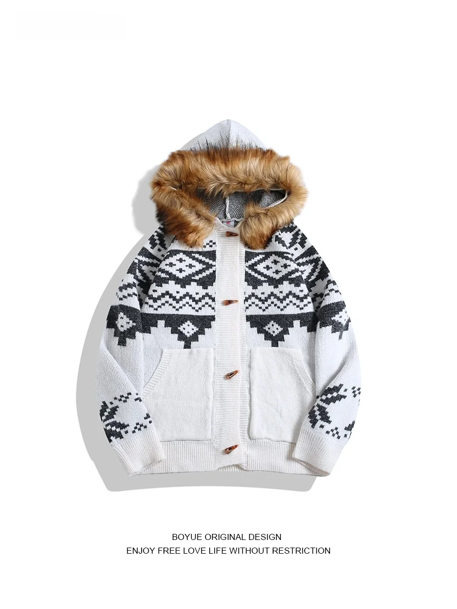 Вязаная шапка со съемным меховым воротником BOYUE, мужская и женская модная куртка Ins, пальто Island Sle, повседневное свободное длинное све, зимняя верхняя...
Вязаная шапка со съемным меховым воротником BOYUE, мужская и женская модная куртка Ins, пальто Island Sle, повседневное свободное длинное све, зимняя верхняя...
