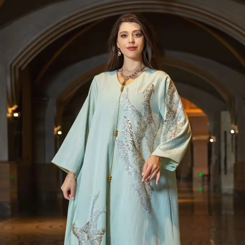 2024 Luxury Beading Evening Dresses Women Muslim Abaya Sequin Kimono Dubai Dresses Ramadan Vestido Kaftan Islamic Clothing Robe
2024 Luxury Beading Evening Dresses Women Muslim Abaya Sequin Kimono Dubai Dresses Ramadan Vestido Kaftan Islamic Clothing Robe