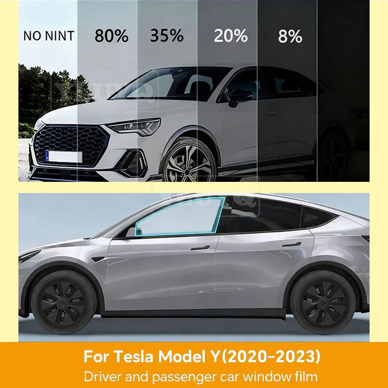 Pre-cut Car Side Window Privacy Tint Film for Tesla Model Y 2020-2023 Auto Sticker Foils Solar UV Protector Mirror Films Black
Pre-cut Car Side Window Privacy Tint Film for Tesla Model Y 2020-2023 Auto Sticker Foils Solar UV Protector Mirror Films Black