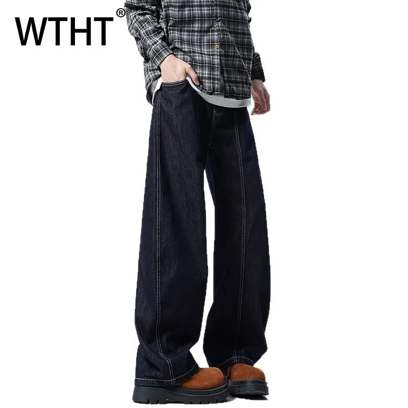 WTHT мода 2025 летние мужские однотонные лоскутные свободные джинсовые брюки модные прямые широкие джинсы High Street мужские 2A0490
WTHT мода 2025 летние мужские однотонные лоскутные свободные джинсовые брюки модные прямые широкие джинсы High Street мужские 2A0490