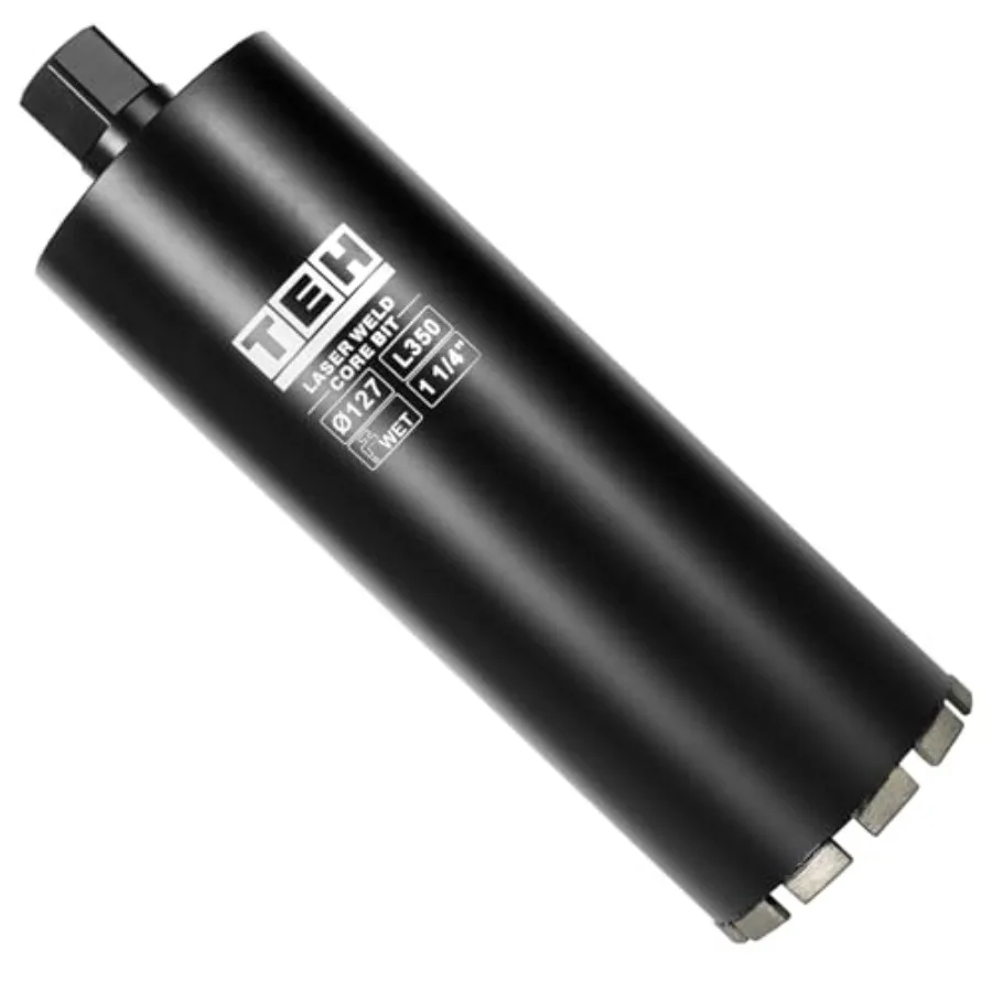 Wet Diamond Core Drill Bit, 1-1/4" Thread, 14" Drilling Depth, Fast-Cutting Hole Saw for Reinforced Concrete, Block and Hard Ma
Wet Diamond Core Drill Bit, 1-1/4" Thread, 14" Drilling Depth, Fast-Cutting Hole Saw for Reinforced Concrete, Block and Hard Ma