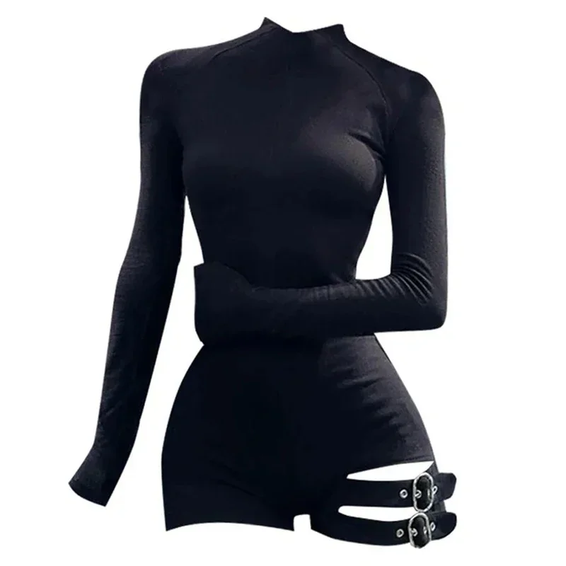 Fashion Solid Jumpsuit Women Simple Skinny Long Sleeve Bandage Bodysuit 2025 New Y2K American Style Spice Girl Rompers
Fashion Solid Jumpsuit Women Simple Skinny Long Sleeve Bandage Bodysuit 2025 New Y2K American Style Spice Girl Rompers