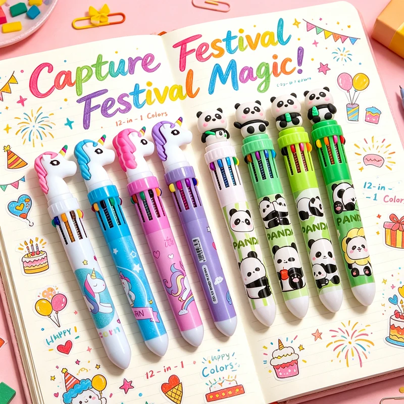 1/2/4/8 PCS 10 Color Ballpoint Pens Creative Stationery Cartoon Student Push-action Ballpoint Pen Ball Point Pen Cute Stationery
1/2/4/8 PCS 10 Color Ballpoint Pens Creative Stationery Cartoon Student Push-action Ballpoint Pen Ball Point Pen Cute Stationery