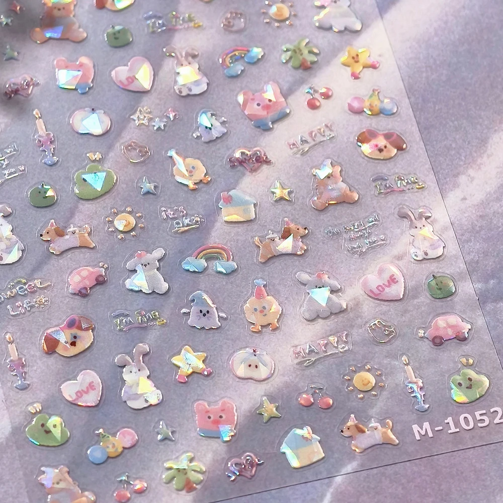 Sweet Puppy Nail Stickers Ice Cream Cake Juice Apple Alarm Clock Bow Hearts Stars 5D Self Adhesive Decoration Manicure Decal
Sweet Puppy Nail Stickers Ice Cream Cake Juice Apple Alarm Clock Bow Hearts Stars 5D Self Adhesive Decoration Manicure Decal