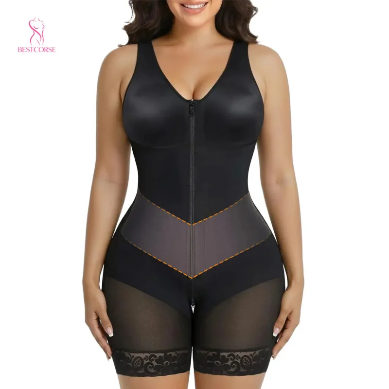 XS High Compression Body Shaper Tummy Control Fajas Colombianas for Women Full Shapewear with V-shape Sculpting Elastic Band
XS High Compression Body Shaper Tummy Control Fajas Colombianas for Women Full Shapewear with V-shape Sculpting Elastic Band