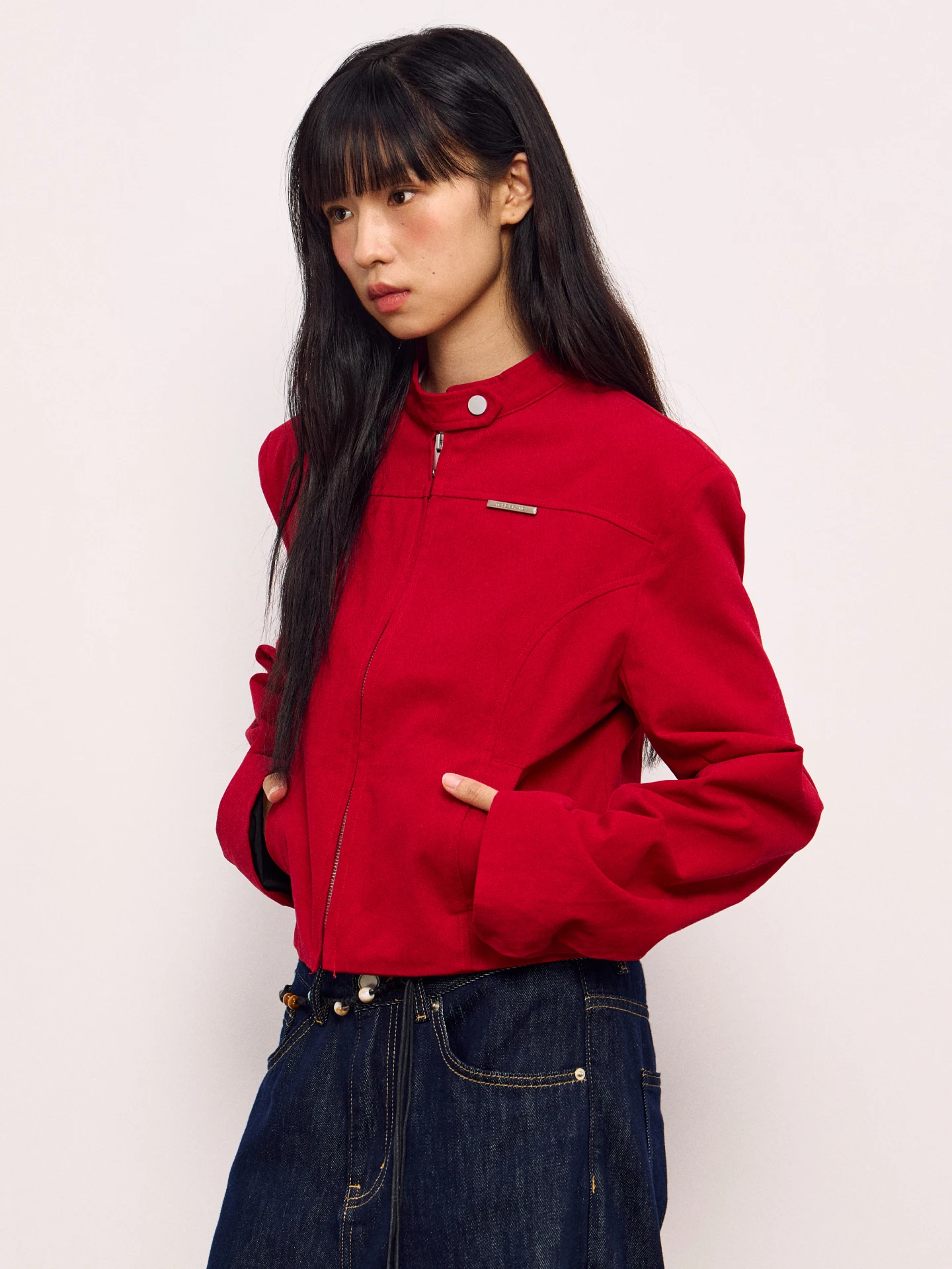 Red Harington Jaet by TCPE Commuter Sle Slim Fit Cotton ort Coat Women's Faion Spring Autumn Zipper Closure No Hat
Red Harington Jaet by TCPE Commuter Sle Slim Fit Cotton ort Coat Women's Faion Spring Autumn Zipper Closure No Hat