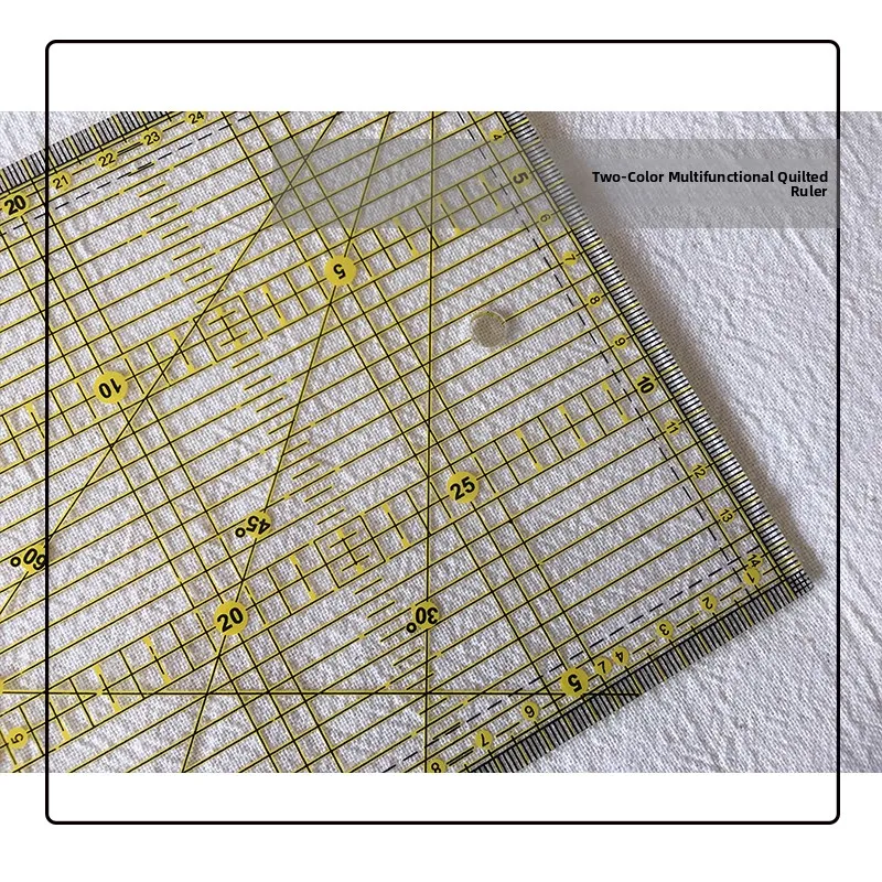 Hanrt Fabric Tool Multi-Functional Double-Sided Ruler Sewing Sc Patchwork Embroidery Ding Ruler Home Fabric
Hanrt Fabric Tool Multi-Functional Double-Sided Ruler Sewing Sc Patchwork Embroidery Ding Ruler Home Fabric