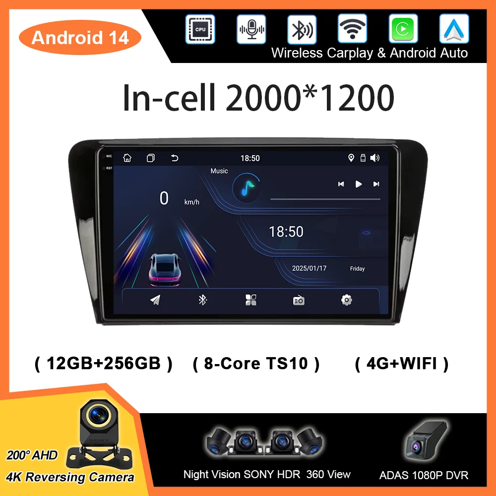 Carplay Car Radio For Skoda Octavia 3 A7 2013 - 2018 Auto Multimidia Video Player GPS Navigation QLED Screen Stereo Head Unit
Carplay Car Radio For Skoda Octavia 3 A7 2013 - 2018 Auto Multimidia Video Player GPS Navigation QLED Screen Stereo Head Unit