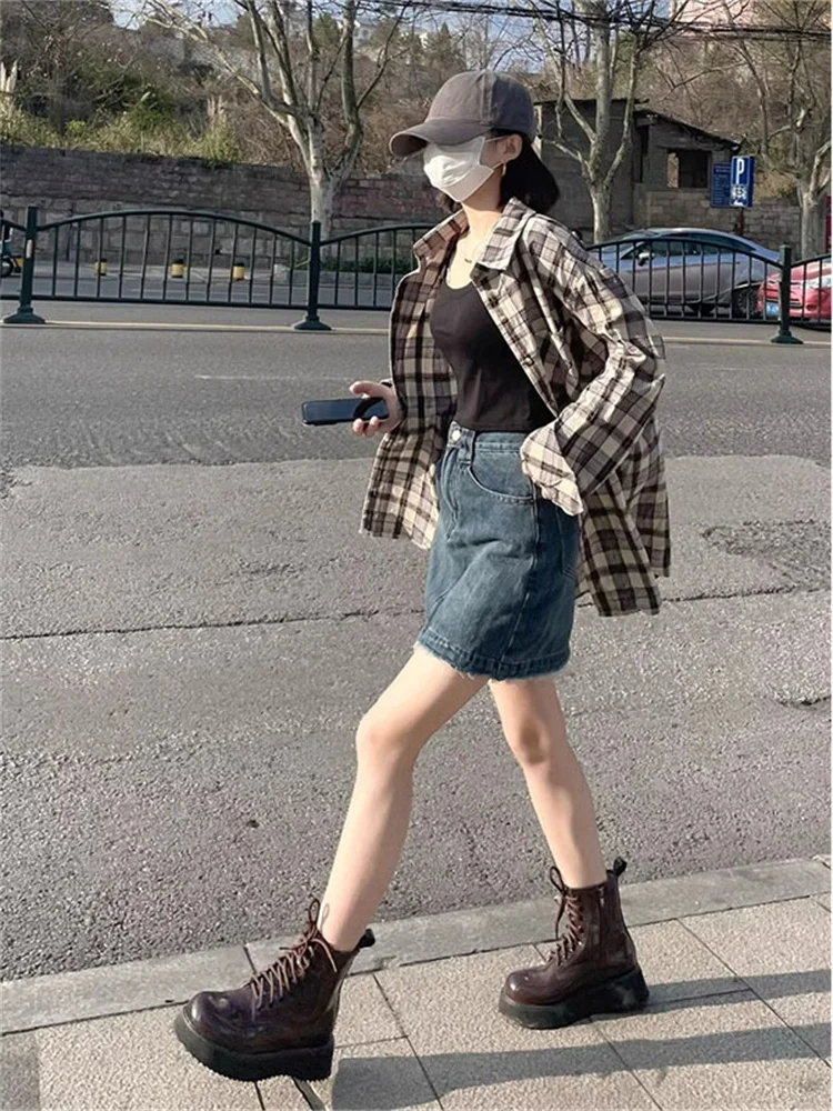 High Waist Torn Hem Denim Skirt Women's plus Size A-Line Skirt Body Slimming Spring New Style from China Standard Fit
High Waist Torn Hem Denim Skirt Women's plus Size A-Line Skirt Body Slimming Spring New Style from China Standard Fit