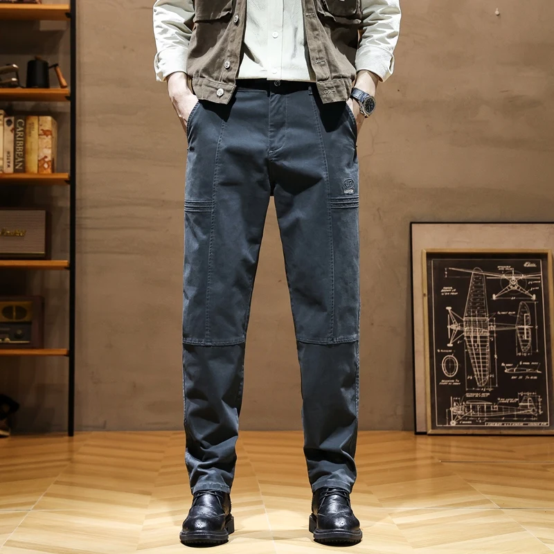 Men's Blue Khaki Casual Trousers Spring Autumn New In Fashion Versatile Breathable Straight Baggy Pants Male Big Size 28-40
Men's Blue Khaki Casual Trousers Spring Autumn New In Fashion Versatile Breathable Straight Baggy Pants Male Big Size 28-40