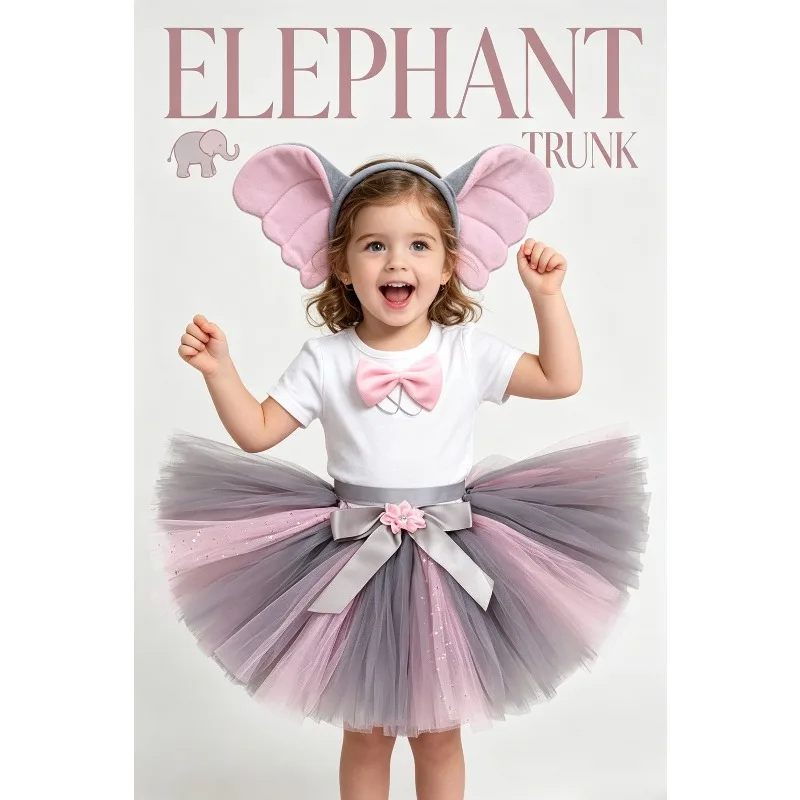 Chic Elegant Fluffy Elephant Tutu Half Skirt Set Holiday Birthday Party Wear Stage Performance Cosplay Festive Carnival Outfit
Chic Elegant Fluffy Elephant Tutu Half Skirt Set Holiday Birthday Party Wear Stage Performance Cosplay Festive Carnival Outfit