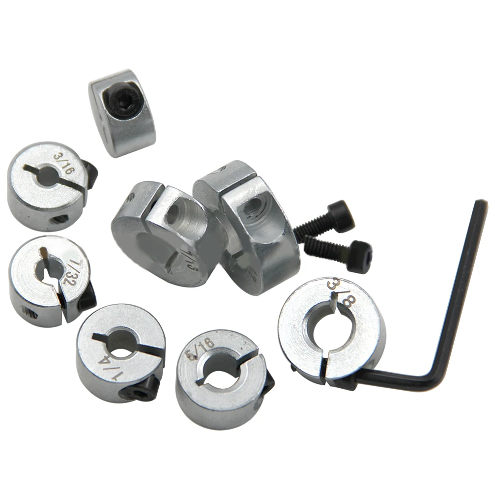 8pc Silver Open Type Positioning For Ring Set For For Imperial Shaft Sleeve Fixing Drilling Limit Depth Control Tool For Metal P
8pc Silver Open Type Positioning For Ring Set For For Imperial Shaft Sleeve Fixing Drilling Limit Depth Control Tool For Metal P