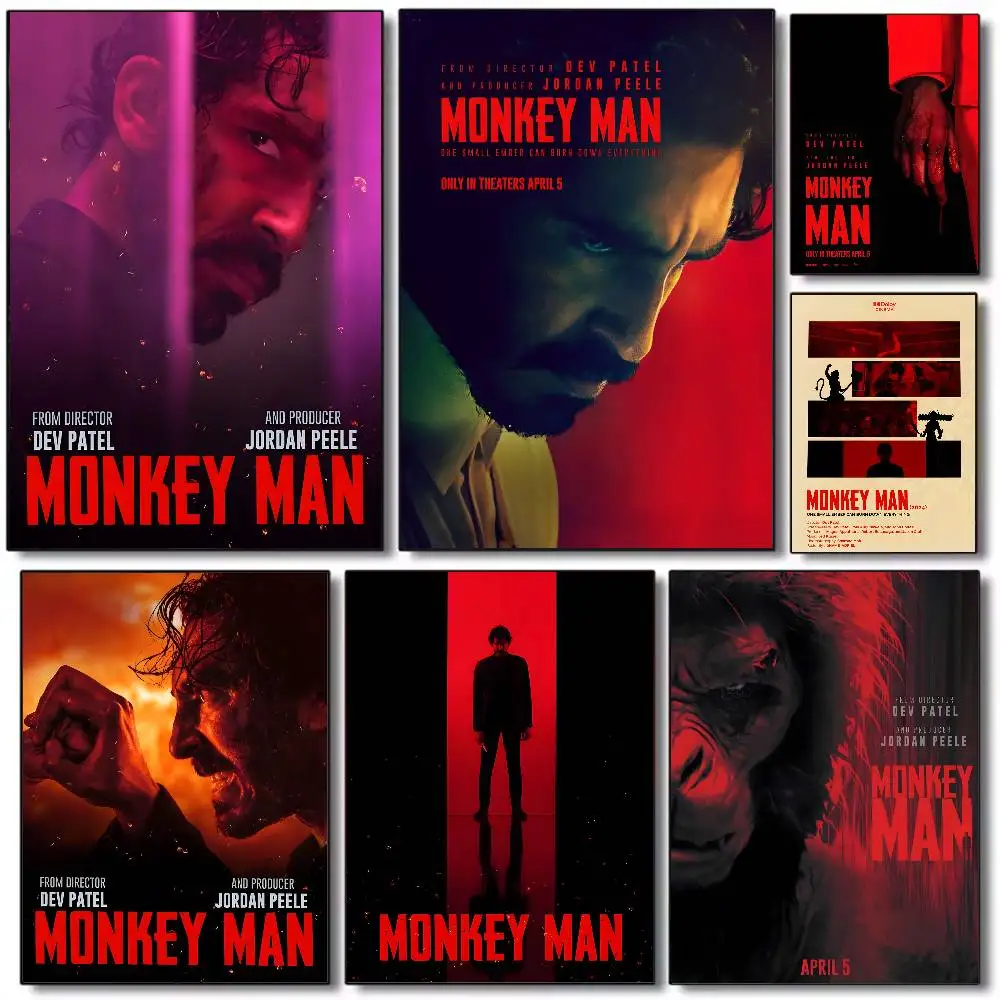 M-Monkey Man thriller movie Poster HD art sticky wall waterproof home living room bedroom bar aesthetic decoration
M-Monkey Man thriller movie Poster HD art sticky wall waterproof home living room bedroom bar aesthetic decoration