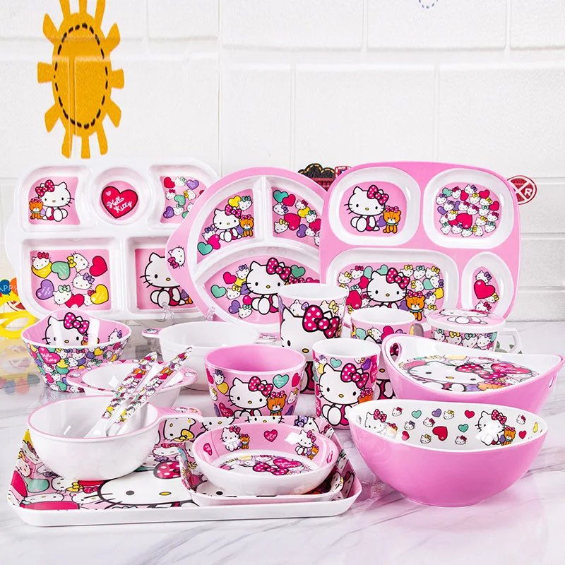 Hello Kitty Dinner Plate Compartment Children's Tableware Cute Anime Western Food Plate Candy Snacks Tray Bowl Saucer Tableware
Hello Kitty Dinner Plate Compartment Children's Tableware Cute Anime Western Food Plate Candy Snacks Tray Bowl Saucer Tableware