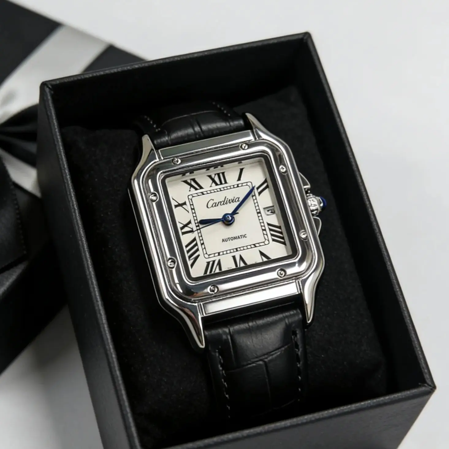 Luxury Square Quartz Watch for Women, White Dial, Roman Numerals, Black Leather Strap, Stainless Steel Case, Waterproof Women's Watch, Business Casual Office Watch, Ladies' Watch
Luxury Square Quartz Watch for Women, White Dial, Roman Numerals, Black Leather Strap, Stainless Steel Case, Waterproof Women's Watch, Business Casual Office Watch, Ladies' Watch